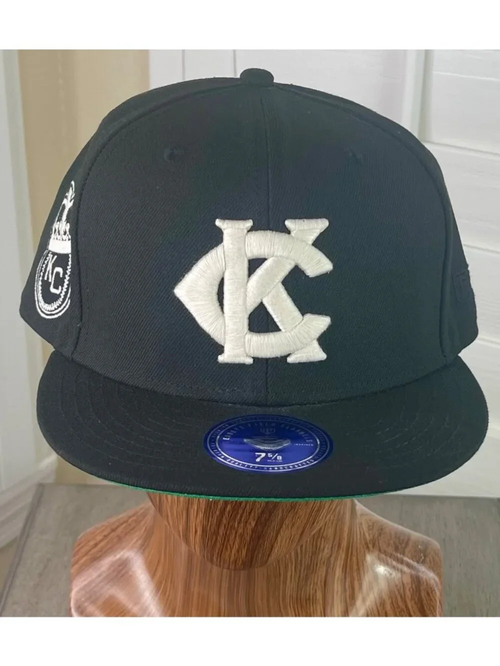 Ebbets Field Flannels Kansas City Monarchs Negro League Baseball Fitted 7 5/8